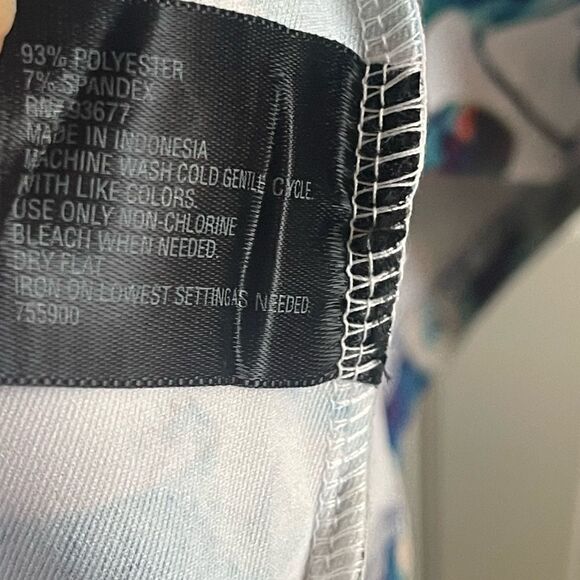 Worthington Blue Floral Sleeveless Fit & Flare Midi Dress; SZ 6; BNWT - Picture 7 of 8